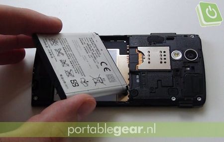 Sony Ericsson Xperia: batterij
